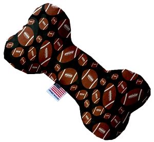 Footballs Canvas Bone Dog Toy (size: 8 Inch)