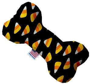 Candy Corn Canvas Bone Dog Toy (size: 8 Inch)