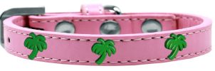 Green Palm Tree Widget Dog Collar