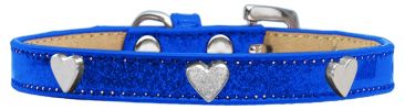 Silver Heart Widget Dog Collar