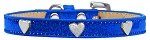 Silver Heart Widget Dog Collar (size: Blue Ice Cream Size 16)