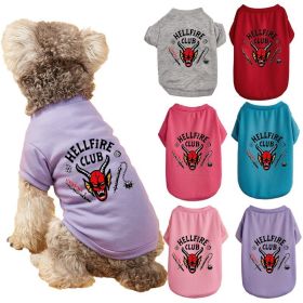 Pet Dog Halloween Cosplay Crewneck Bull T-shirts (Type: Red bullS)