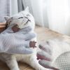 Pet Glove Cat Grooming Glove Cat Hair Deshedding Brush Gloves Cat Floating Hair Pet Hair Removal Brush Dog Bathing Massage Comb Silicone Hair Removal