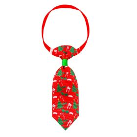 Pet Christmas Cute Printed Small Necktie (Option: NT0386)