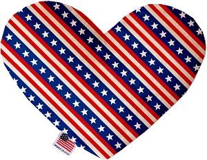 Stars and Stripes Heart Dog Toy (size: 8 Inch)