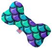 Mermaid Scales Canvas Bone Dog Toy