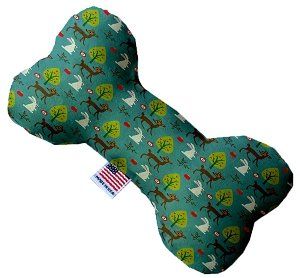 Dearest Deer Canvas Bone Dog Toy (size: 8 Inch)