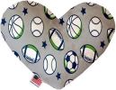 Sports and Stars Canvas Heart Dog Toy