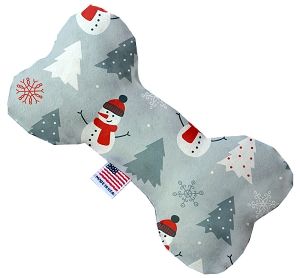 Look at Frosty Go Canvas Bone Dog Toy (size: 6 Inch)