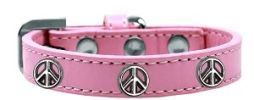 Peace Sign Widget Dog Collar