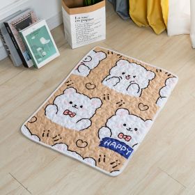 Dog Mat For Sleep Cotton Non-slip (Option: Soft And Adorable Bear-60cmx45cm)