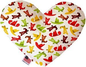 Cowboys Canvas Heart Dog Toy (size: 8 Inch)