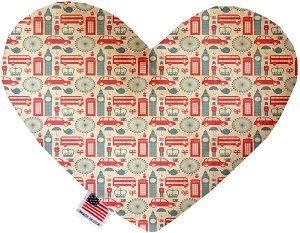 London Love Canvas Heart Dog Toy (size: 6 Inch)