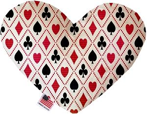 Deck of Cards Canvas Heart Dog Toy (size: 8 Inch)