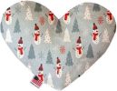 Look at Frosty Go Canvas Heart Dog Toy